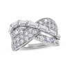 Thumbnail Image 1 of KAY Lab-Grown Diamonds Baguette & Round-Cut Crossover Ring 2 ct tw 14K White Gold