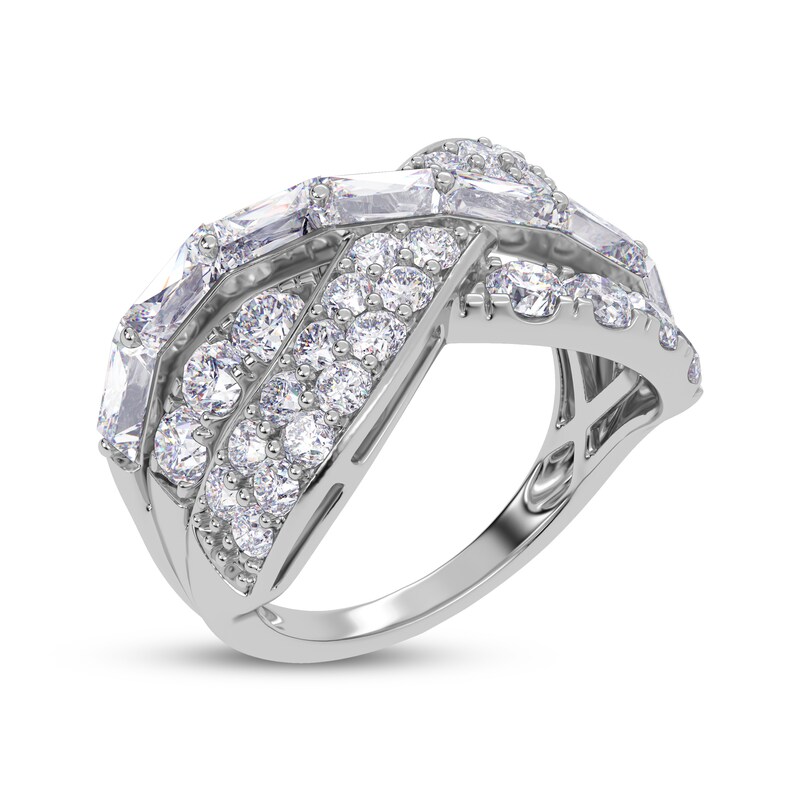 Main Image 2 of KAY Lab-Grown Diamonds Baguette & Round-Cut Crossover Ring 2 ct tw 14K White Gold