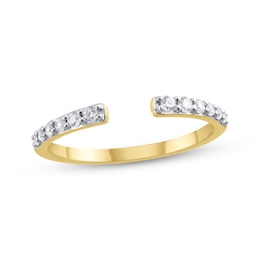 STUDIO BY KAY Diamond Deconstructed Open Ring 1/5 ct tw 10K Yellow Gold