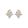 Thumbnail Image 2 of Diamond Rhombus Stud Earrings 1/10 ct tw 10K Yellow Gold