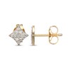 Thumbnail Image 3 of Diamond Rhombus Stud Earrings 1/10 ct tw 10K Yellow Gold