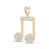 Thumbnail Image 2 of Men's Diamond Musical Notes Charm 1/5 ct tw 10K Yellow Gold