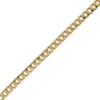 Thumbnail Image 2 of 7mm Curb Chain Bracelet Hollow 10K Yellow Gold 8.5"