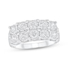 Thumbnail Image 1 of Adore Diamond Two-Row Anniversary Ring 1 ct tw 10K White Gold