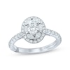 Thumbnail Image 1 of Monique Lhuillier Bliss Oval-Cut Diamond Double Halo Engagement Ring 1-1/4 ct tw 18K White Gold