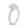 Thumbnail Image 2 of Monique Lhuillier Bliss Oval-Cut Diamond Double Halo Engagement Ring 1-1/4 ct tw 18K White Gold