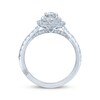 Thumbnail Image 3 of Monique Lhuillier Bliss Oval-Cut Diamond Double Halo Engagement Ring 1-1/4 ct tw 18K White Gold