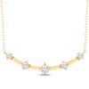 Thumbnail Image 1 of Milestones Lab-Grown Diamond Station Necklace 1-1/2 ct tw 10K Yellow Gold 18"