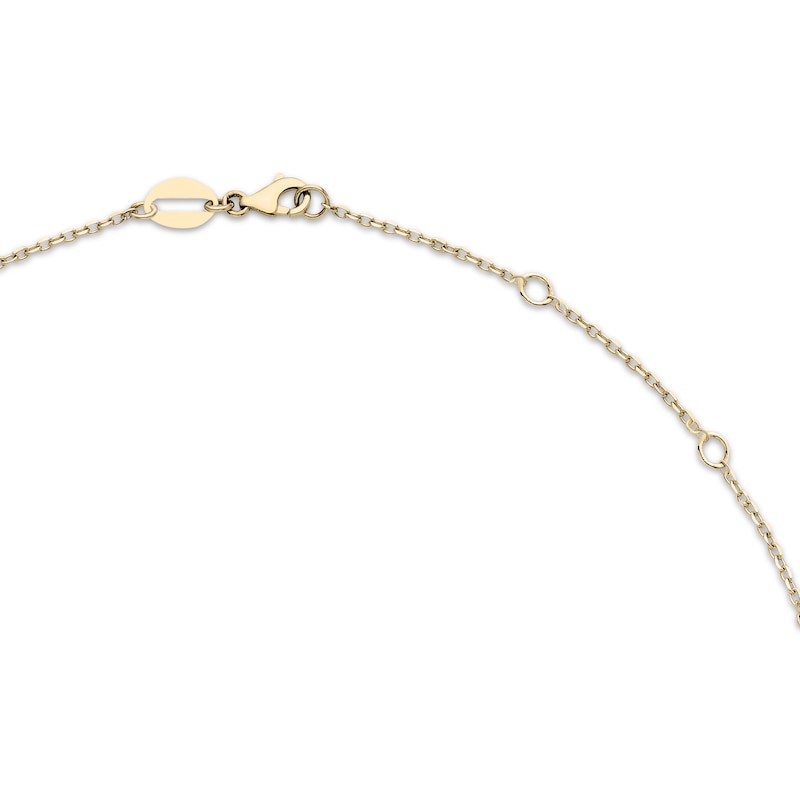 Main Image 3 of Milestones Lab-Grown Diamond Station Necklace 1-1/2 ct tw 10K Yellow Gold 18"