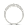 Thumbnail Image 3 of Diamond Multi-Row Crossover Fashion Ring 1/5 ct tw Sterling Silver
