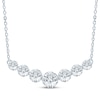Thumbnail Image 1 of KAY Lab-Grown Diamonds Seamless Graduated Smile Necklace 1-1/2 ct tw 14K White Gold 18"