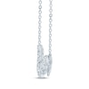 Thumbnail Image 3 of KAY Lab-Grown Diamonds Seamless Graduated Smile Necklace 1-1/2 ct tw 14K White Gold 18"