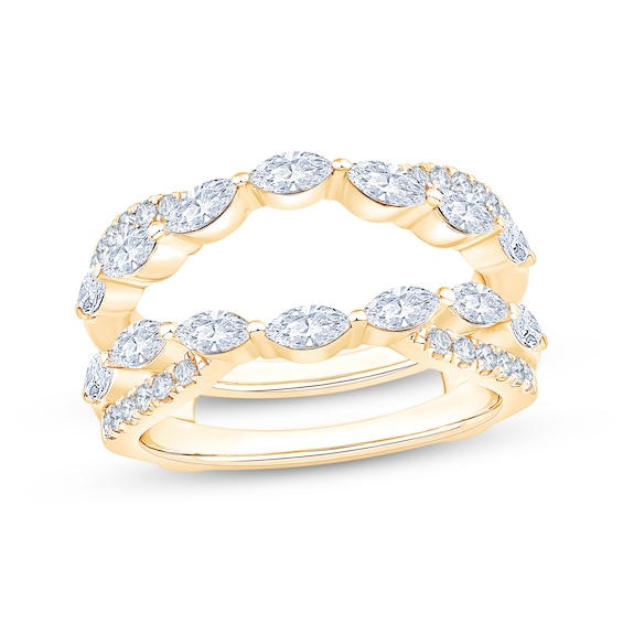 Adore Lab-Grown Diamonds Marquise & Round-Cut Enhancer Ring 1 ct tw 14K Yellow Gold
