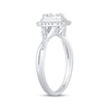 Thumbnail Image 2 of Baguette & Round-Cut Multi-Diamond Center Engagement Ring 1/3 ct tw 14K White Gold