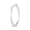 Thumbnail Image 2 of Diamond Contour Wedding Band 1/10 ct tw 14K White Gold