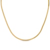 Thumbnail Image 1 of Diamond-Cut Greek Key Herringbone Necklace Solid 10K Yellow Gold 18"