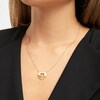 Thumbnail Image 3 of Diamond-Cut Heart Cutout Necklace 10K Yellow Gold 18.5"