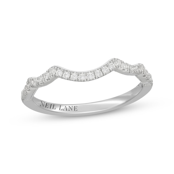 Neil Lane Diamond Contour Wedding Band 1/5 ct tw 14K White Gold