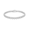 Thumbnail Image 1 of Diamond Halo Line Bracelet 1/2 ct tw Sterling Silver 7"
