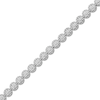Thumbnail Image 2 of Diamond Halo Line Bracelet 1/2 ct tw Sterling Silver 7"