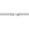Thumbnail Image 3 of Diamond Halo Line Bracelet 1/2 ct tw Sterling Silver 7"