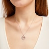 Thumbnail Image 2 of Hallmark Diamonds Heart Necklace 1/2 ct tw Sterling Silver & 10K Rose Gold 18"