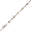 Thumbnail Image 2 of Citrine & White Lab-Created Sapphire Infinity Bracelet Sterling Silver 7.25"