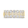 Thumbnail Image 3 of Diamond Three-Row Anniversary Ring 1/2 ct tw 10K Yellow Gold