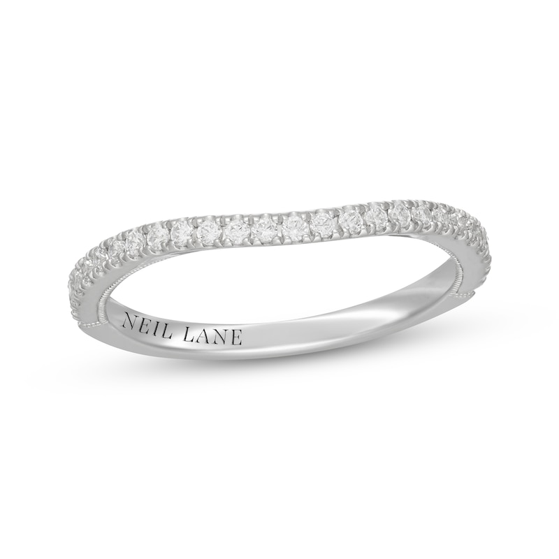 Main Image 7 of Neil Lane Diamond Contour Wedding Band 1/4 ct tw 14K White Gold