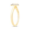 Thumbnail Image 2 of Diamond Teardrop Halo Promise Ring 1/6 ct tw 10K Yellow Gold