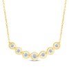 Thumbnail Image 1 of KAY Lab-Grown Diamonds Smile Necklace 5/8 ct tw 14K Yellow Gold 18"