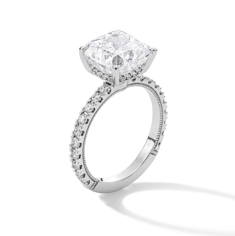 Main Image 3 of Neil Lane Artistry Cushion-Cut Lab-Grown Diamond Engagement Ring 5-5/8 ct tw 14K White Gold