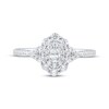 Thumbnail Image 3 of Adore Oval-Cut Diamond Double Halo Engagement Ring 1/2 ct tw 14K White Gold
