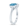 Thumbnail Image 2 of Monique Lhuillier Bliss Blue & White Lab-Grown Diamond Two-Stone Engagement Ring 1-3/4 ct tw 18K White Gold