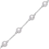 Thumbnail Image 2 of Ball Bead Station Necklace Sterling Silver 18"