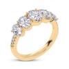 Thumbnail Image 2 of KAY Lab-Grown Diamonds Oval-Cut Graduating Ring 2 ct tw 14K Yellow Gold
