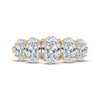Thumbnail Image 3 of KAY Lab-Grown Diamonds Oval-Cut Graduating Ring 2 ct tw 14K Yellow Gold