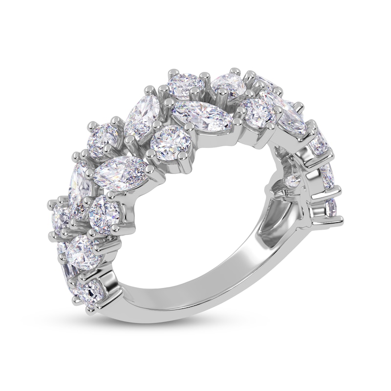 Main Image 2 of KAY Lab-Grown Diamonds Marquise & Round-Cut Scatter Ring 2 ct tw 14K White Gold