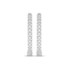 Thumbnail Image 2 of Diamond Inside-Out Hoop Earrings 1/2 ct tw 10K White Gold