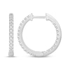 Thumbnail Image 3 of Diamond Inside-Out Hoop Earrings 1/2 ct tw 10K White Gold