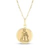 Thumbnail Image 1 of Zodiac Virgo Medallion Necklace 14K Yellow Gold 18"