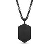 Thumbnail Image 3 of Men's Lion Head Dog Tag Necklace Black Ion-Plated Stainless Steel 24"