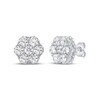 Thumbnail Image 1 of KAY Lab-Grown Diamonds Men's Stud Earrings 2-3/4 ct tw Sterling Silver