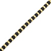 Thumbnail Image 2 of Men's Onyx Bead Bracelet Yellow Ion-Plated Stainless Steel 8.5"