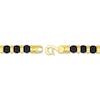 Thumbnail Image 3 of Men's Onyx Bead Bracelet Yellow Ion-Plated Stainless Steel 8.5"