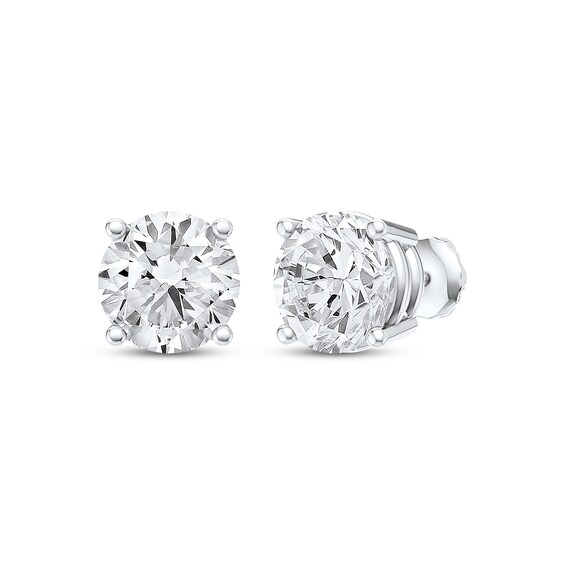 KAY Lab-Grown Diamond Solitaire Stud Earrings 6 ct tw 14K White Gold (F/VS2)