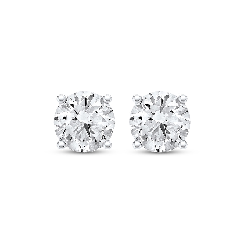 Main Image 2 of KAY Lab-Grown Diamond Solitaire Stud Earrings 6 ct tw 14K White Gold (F/VS2)