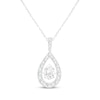 Thumbnail Image 1 of Unstoppable Love Pear-Shaped Lab-Grown Diamond Necklace 1 ct tw 10K White Gold 18"