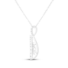Thumbnail Image 3 of Unstoppable Love Pear-Shaped Lab-Grown Diamond Necklace 1 ct tw 10K White Gold 18"