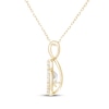 Thumbnail Image 3 of Unstoppable Love Lab-Grown Diamond Clover Frame Necklace 1/3 ct tw 10K Yellow Gold 18"